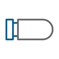 Bullet icon. Concept of speed, power, and direction. vector