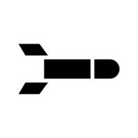 Rocket icon silhouette. Concept of launch, startup, and innovation. vector