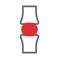 Joint inflammation icon. Concept of arthritis, rheumatism, and joint pain. vector