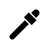 Dropper icon for sampling colors. Concept of color selection, design, and art. vector