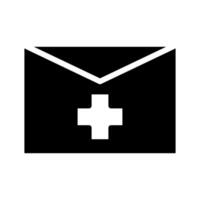 Medical email icon. Concept of healthcare, communication, and online doctor. vector