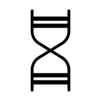 DNA double helix icon. Concept of genetics, science, and biology. vector