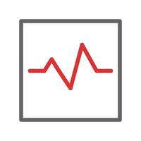 Heartbeat pulse line icon. Concept of healthcare, medical, and cardiology. vector