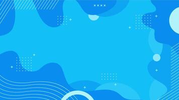 Flat blue abstract background vector