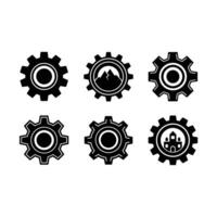 and Linocut Silhouette Design for Creative Projects vector