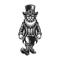 Leprechaun with a Rainbow Wand vector