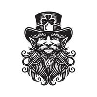 Leprechaun in the Moonlight vector