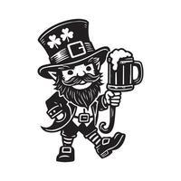 Leprechaun in a Treasure Trove vector