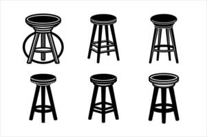 Barstool Illustrations icon design vector