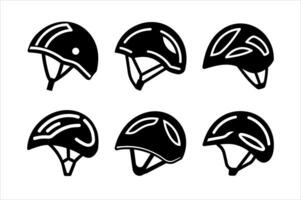 Bicycle helmet icon design vector