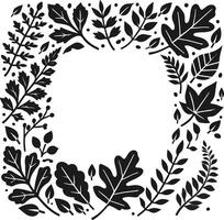 A leaf and nature boarder for showcasing text, designs or artwork compositions vector