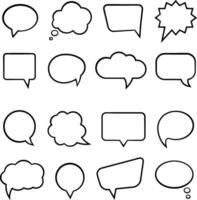 Empty Speech Bubbles vector
