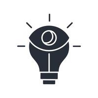 Visual icon. .Editable stroke.linear style sign for use web design,logo.Symbol illustration. vector
