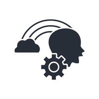 Imagination icon. .Editable stroke.linear style sign for use web design,logo.Symbol illustration. vector