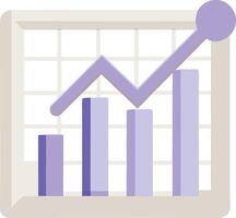 Positive Growth Trend Bar Graph, Upward, Financial, Success, Business, Statistics, Data, Analysis, I vector