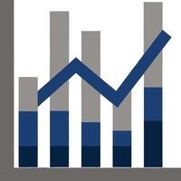 Business Growth Chart Data Analysis, Statistics, Trend, Progress, Success, Performance, Metrics, Inc vector