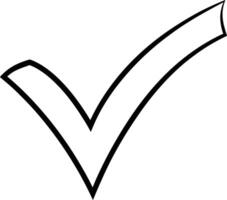 Bold Black Check Mark Approval, Confirmation, Correct, Yes, Okay, Tick, Symbol, Sign, Choice, Select vector