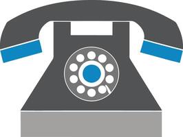 Retro Rotary Phone Classic Communication Device Icon vector
