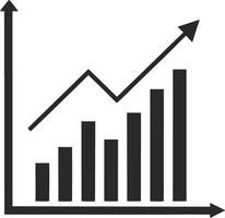 Positive Growth Chart Upward Trend, Business Success, Data Visualization vector