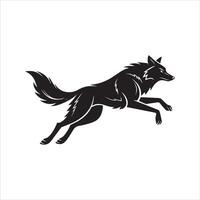 Minimalist Wolf Silhouette Collection EPS Files vector