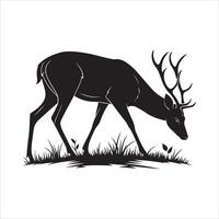 Graceful Deer Silhouettes Fully Editable Designs vector