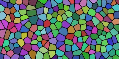 A seamless pattern of irregular, colorful stone tiles. The tiles are arranged in a random pattern, creating a visually appealing and textured background. vector