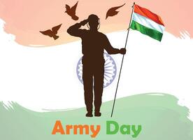 Indian Army Day Honoring Our Brave Heroes vector