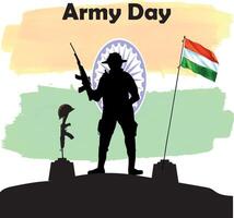 Indian Army Day vector
