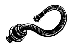 Fire Hose silhouette vector
