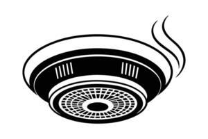 Smoke Detectors silhouette vector