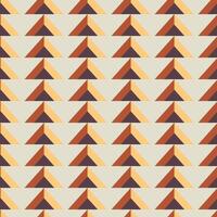 Seamless retro-style background of triangles, flat illustration. A cover made of geometric shapes for web design, tiles, covers, wrapping paper, business style. vector