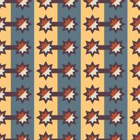Seamless retro-style background with star glasses, flat illustration. A cover made of geometric shapes for web design, covers, wrapping paper, textiles. vector