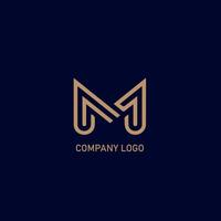 Abstract Initials letter M set icon logotype design. Modern creative logo. vector