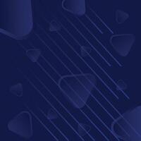 Abstract geometric blue horizontal background. Futuristic, High Tech blue background. vector