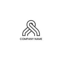 Abstract letter A logo design icons for business of luxury, elegant, simple. A Letter Logo for business and company identity vector