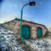 Remains of historic 19th century fortress of Magdeburg photo