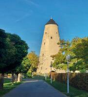 Soleturm historic brine pump tower in Bad Salzelmen, Germany photo