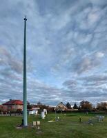 Weather station in Germany with a mast and various instruments photo