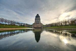 Front view of the Volkerschlachtdenkmal Monument to the Battle of the Nations in Leipzig, built in 1913 photo