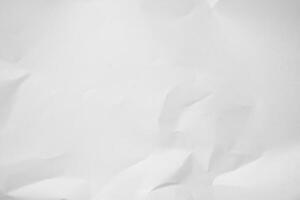 White Paper Texture background. Crumpled white paper abstract shape background with space paper for text photo