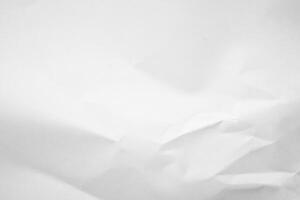 White Paper Texture background. Crumpled white paper abstract shape background with space paper for text photo