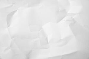 White Paper Texture background. Crumpled white paper abstract shape background with space paper for text photo