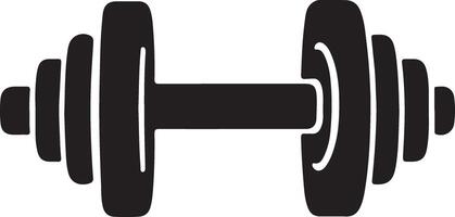 Dumbbell icon on white background vector