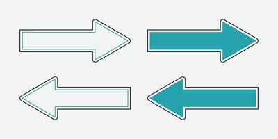 One-way street sign with arrow on the right and left vector