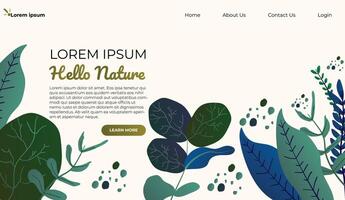 Hello Spring hand drawn illustration. Season lettering for greeting card, poster, banner, invitation, brochure, voucher discount. Spring background with colorful flower and leaf. Spring time. vector
