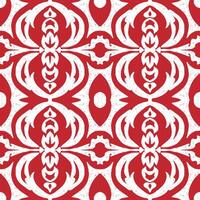 a red and white pattern with a design vector