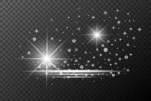 a star with sparkles on background vector