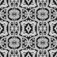 seamless pattern with black and white elements vector