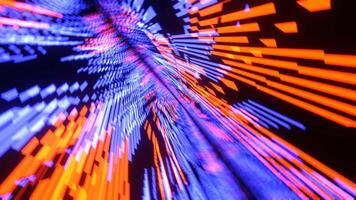 Light Blue and Orange Dramatic Dynamic Abstract Background Vj Loop I 4K video