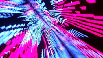 Cyan and Pink Dramatic Dynamic Abstract Background Vj Loop I 4K video